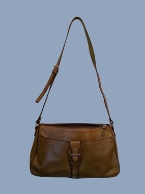 Etienne Aigner Olive Green Leather Shoulder Handbag Purse